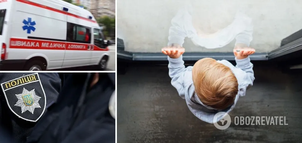 На Київщині однорічний хлопчик випав із вікна другого поверху: дивом вижив. Фото