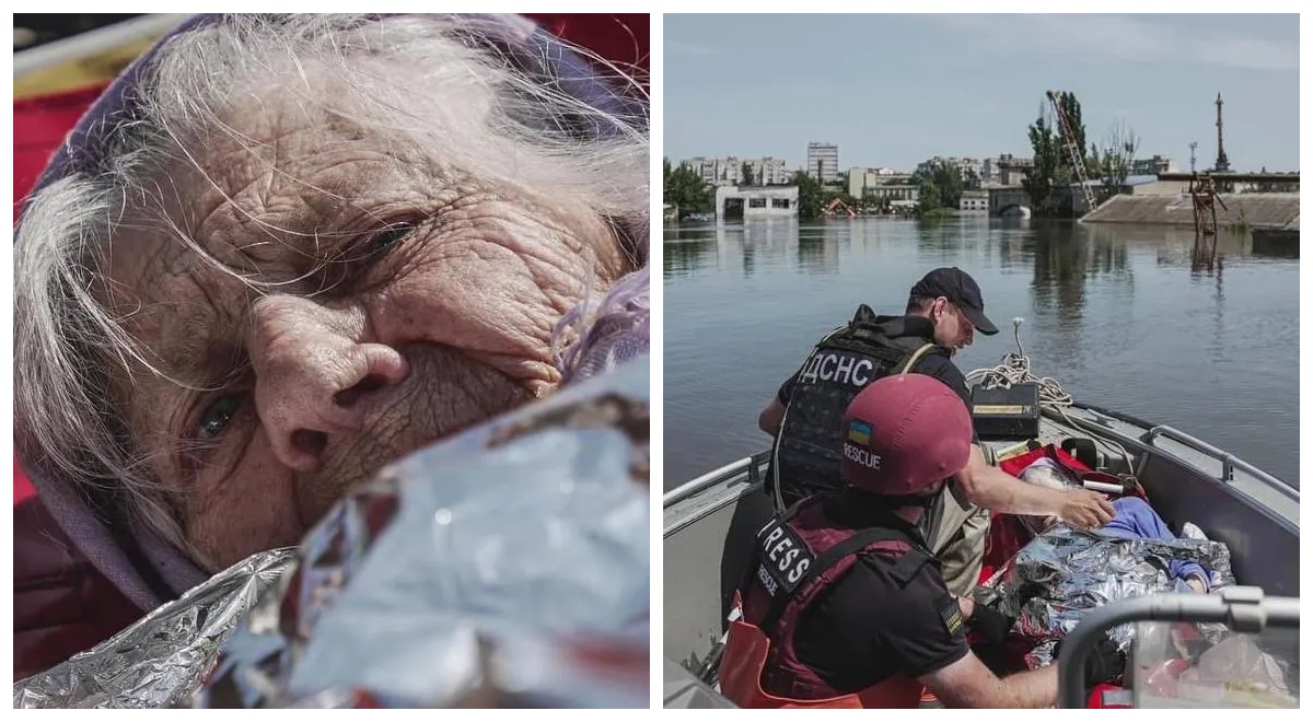 Пройшла через nеkло: на Херсонщині врятували 84-річну пенсіонерку, яка пережила Другу світову. Фото