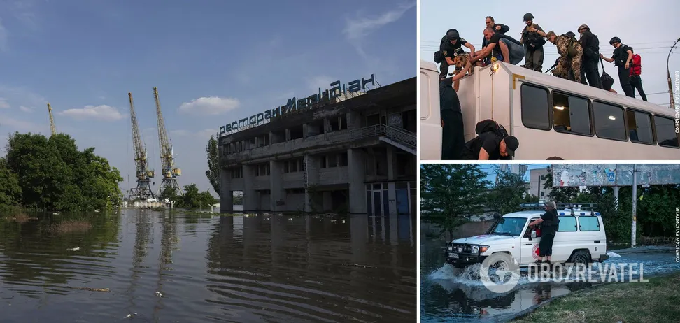 В Олешках є перші загиблі, Гола Пристань може повністю піти під воду: все про наслідки підриву Каховської ГЕС….Відео