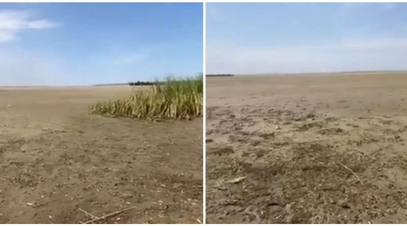 Замість води – величезна пустеля: у мережі показали, що лишилося на місці Каховського водосховища. Відео