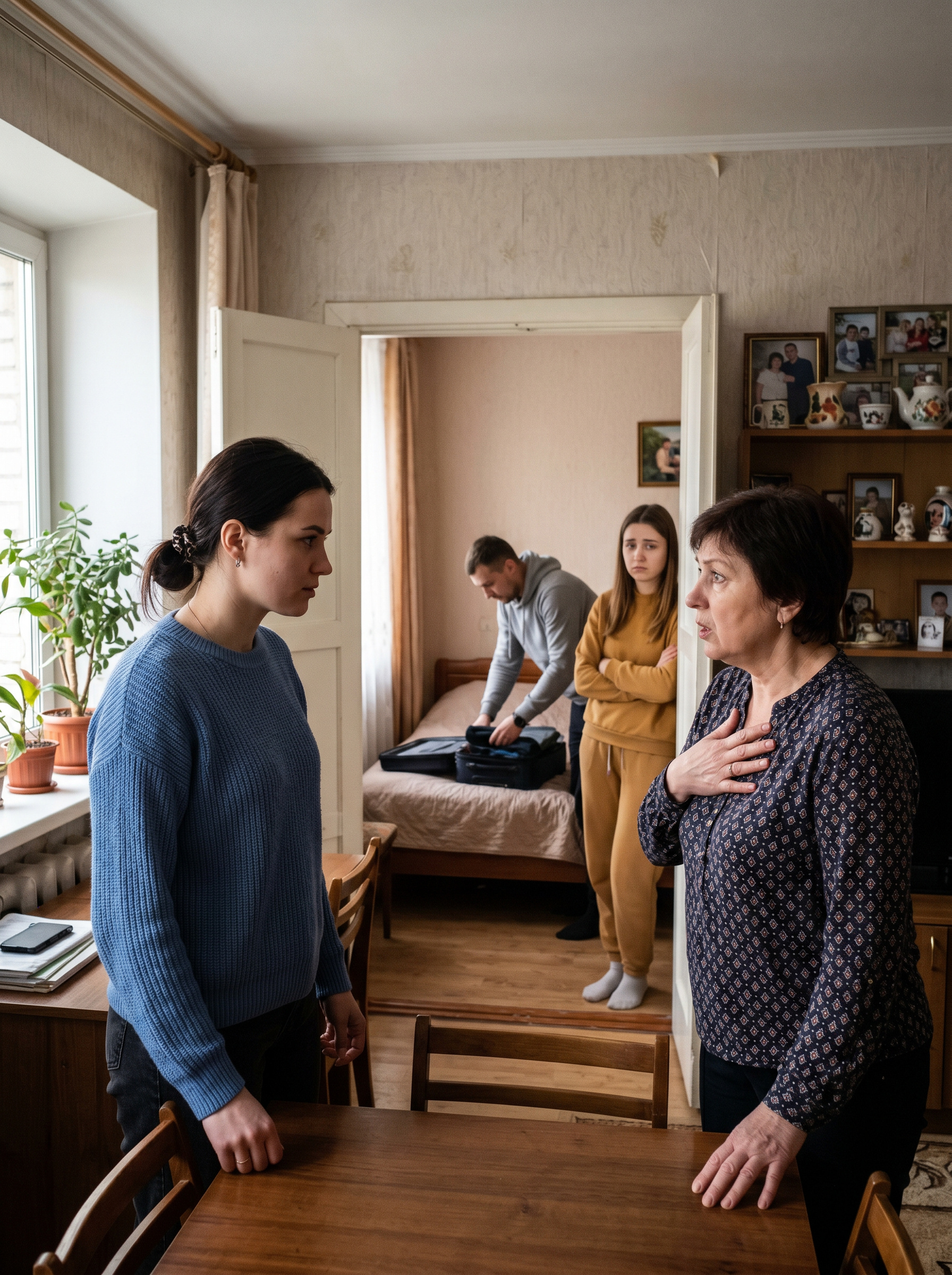 — Ви б самі стежили за словами в моєму домі, Маргарита Павлівна, якщо не хочете потім ходити зі вставним зубним протезом… …— Антоне, ти впевнений, що не можеш відмовитися від цього відрядження?  Ксенія стояла у дверях спальні, спостерігаючи, як чоловік складає речі в невелику валізу. — Три дні без тебе — це вічність! — Ксюшо, ну ми ж уже обговорювали це! — Антон акуратно склав сорочку й подивився на дружину. — Це важливий контракт!…